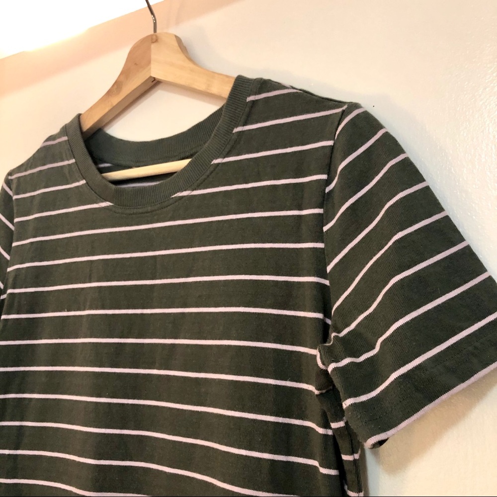 JOE FRESH green and pink striped cotton dress - Picture 6 of 7